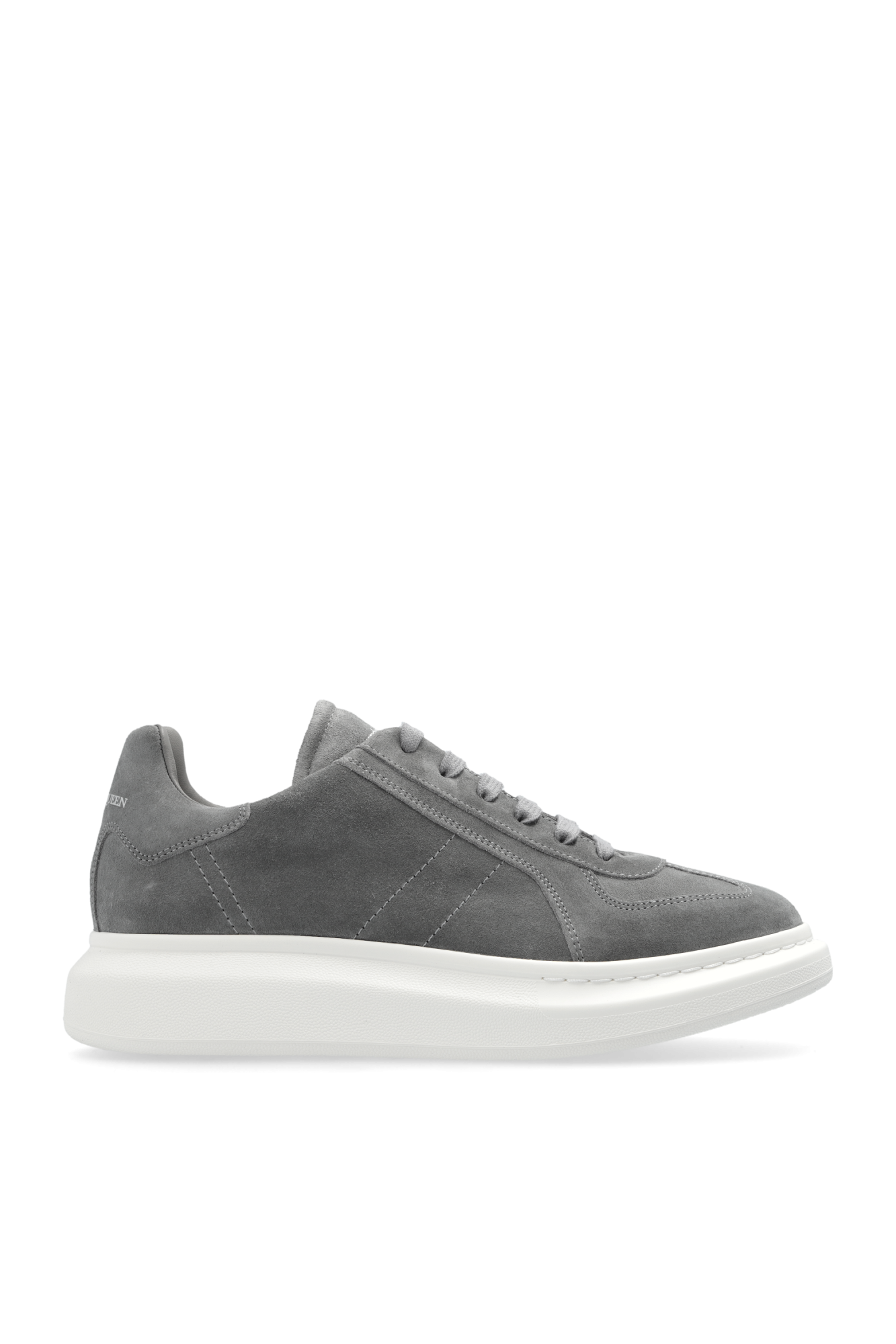 Grey alexander mcqueen trainers best sale